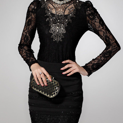 Fashion lace long sleeve turtleneck pullover plain womens blouses024-141205002