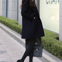Fashion Cashmere Long Sleeve Notched Single Breasted Plain Womens Coats026-141203007-2