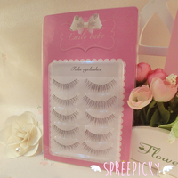 NATURAL Dolly Look Handmade False Eyelashes 5 Pairs In One Set Free Ship SP141596 - Thumbnail 3