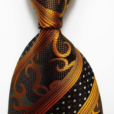 Derby - gorgeous amazing jacquard woven silk men's tie - worldwide free shipping