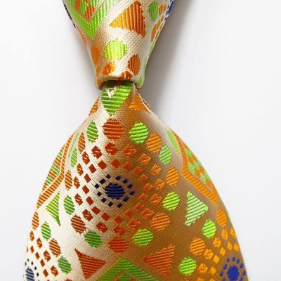 Lincoln - gorgeous amazing jacquard woven silk men's tie - worldwide free shipping