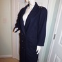 Vintage Jofede Navy Blue Wool Trench Coat Size M-L-2