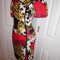 Vintage Constance Saunders Versace Style Dress Size L - Thumbnail 3