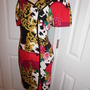 Vintage Constance Saunders Versace Style Dress Size L-3