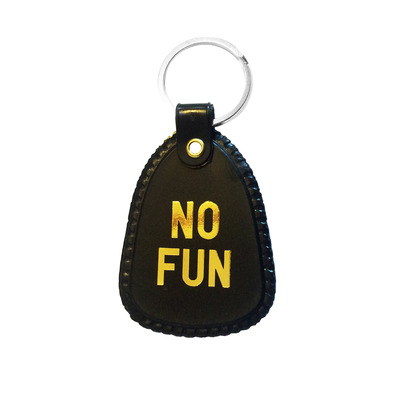 No fun golden keychain