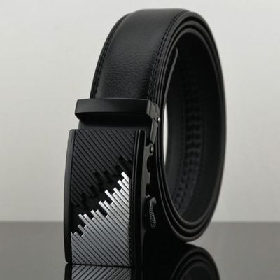 Los angeles - business men automatic buckle genuine leather belt - worldwide free shipping
