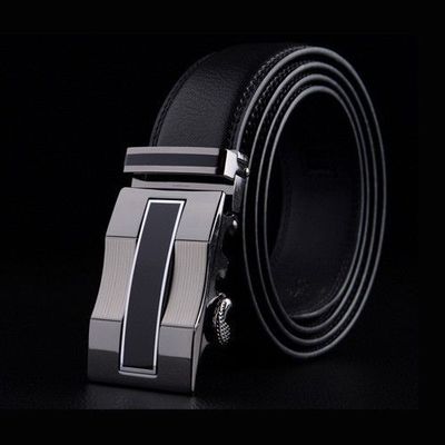Denver - business men automatic buckle genuine leather belt - worldwide free shipping