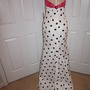Vintage Jovani White/Pink polka Dot Dress Size M-3