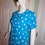 Vintage Chaus Blue/White Polka Dot Top Size S-M-2