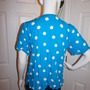 Vintage Chaus Blue/White Polka Dot Top Size S-M-3