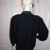 Vintage Alfred Dunner Black/White Pink Sweater Size XL - Thumbnail 3