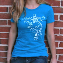 Wait & Sing - Ladies Shirt (Turquoise)