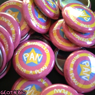 "Star Spangled Pan" Pride Buttons