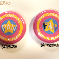 "Star Spangled Pan" Pride Buttons - Thumbnail 1