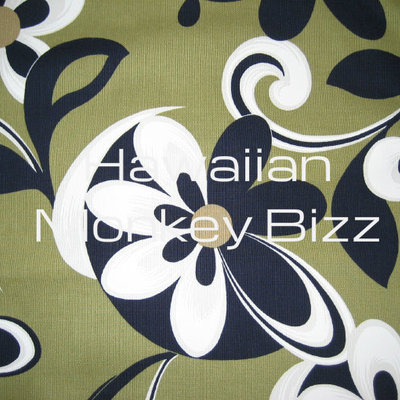 "olive green - funky" hawaiian car seat covers - 2pc (denim/canvas) - Thumbnail 5