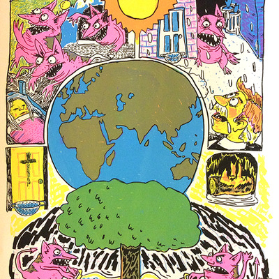 Kallikantzaros christmas print