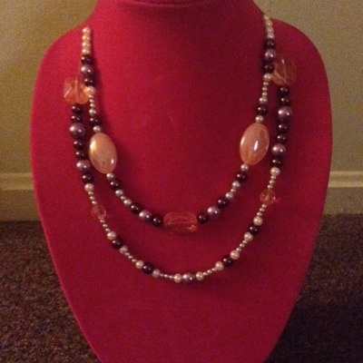 Rubicund ecstasy necklace