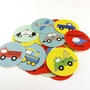 Transportation Stickers or Labels for Children-3