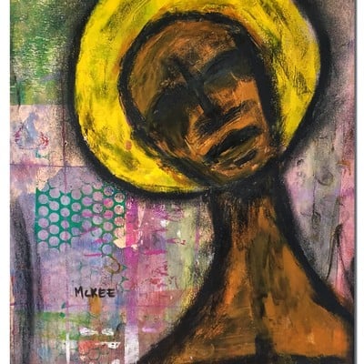 Marisol mckee art - "sacred mania no. 2"