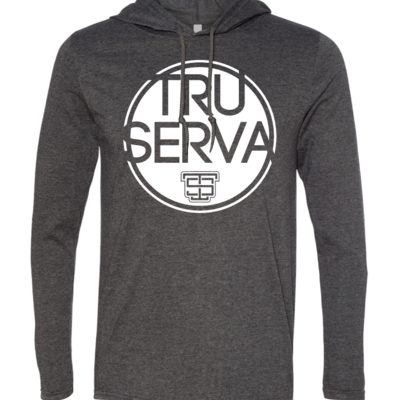 Tru-serva long sleeve tee w/ hood