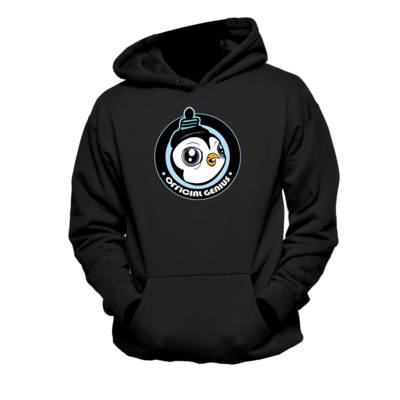 Blue penguin badge  hoodie