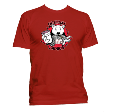 RED CARTOON FREEZY BEAR
