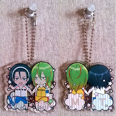 Yowamushi pedal toudou & makishima [toumaki] keychain