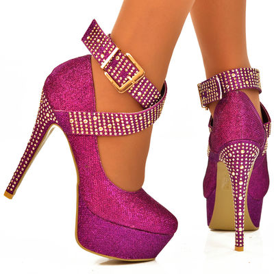 Shinning - Platform High Heel Shoes Worldwide Shipping