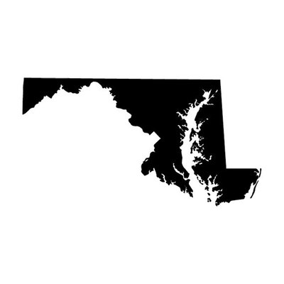 Maryland State Vinyl Sticker