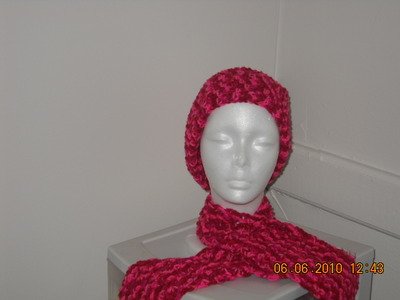 Crochet Hat and Scarf Set