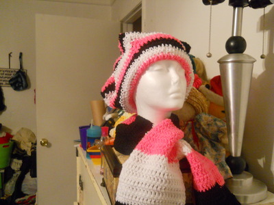 Crochet Hat and Scarf Set