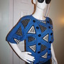 Vintage ITBrowne Blue/White Sweater Size L-1