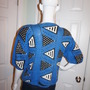 Vintage ITBrowne Blue/White Sweater Size L-3