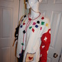 Vintage Brekes White/ Spades Button Up Sweater Size XL-3