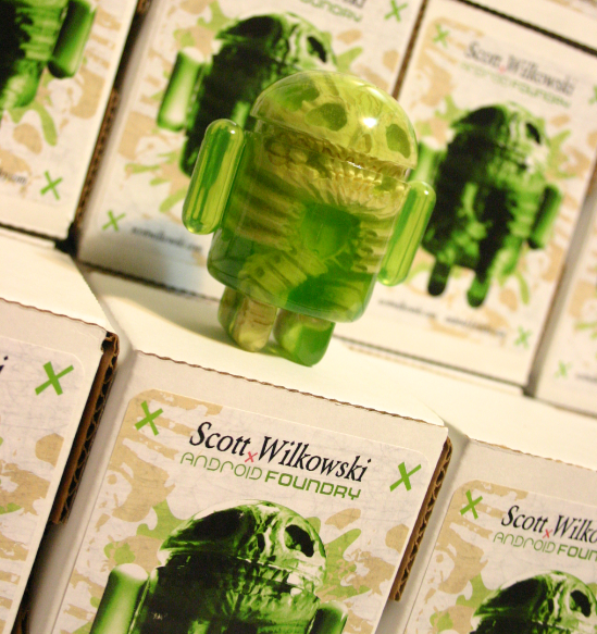 INFECTED ANDROID - GREEN - by Scott Wilkowski