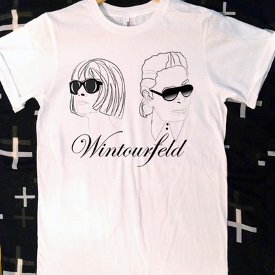  anna wintour karl lagerfeld wintourfeld t-shirt