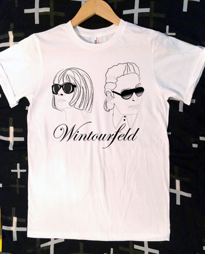 Anna Wintour Karl Lagerfeld Wintourfeld T-Shirt