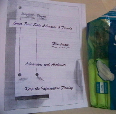 Lower East Side Librarian & Friends Menstruate: Librarians and Archivists Keep the Information Flowing