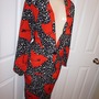 Vintage Vickie 2 Piece Black/Red Skirt Set Size L-XL-1
