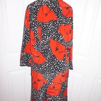 Vintage Vickie 2 Piece Black/Red Skirt Set Size L-XL - Thumbnail 3