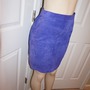 Vintage The Limited Purple Suede Skirt Size S-M-1