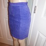 Vintage The Limited Purple Suede Skirt Size S-M-2