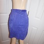 Vintage The Limited Purple Suede Skirt Size S-M-3