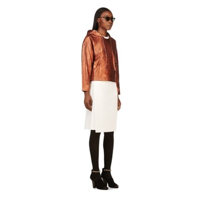 Phillip lim metallic leather hoodie