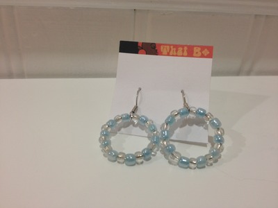 Blue and clear hoops