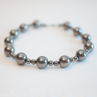 Handmade Metal Bead Necklace NL0455 - Thumbnail 1