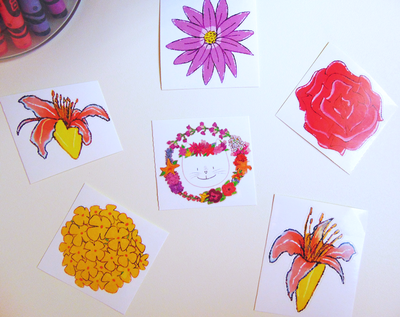 Flower Cat Sticker Set
