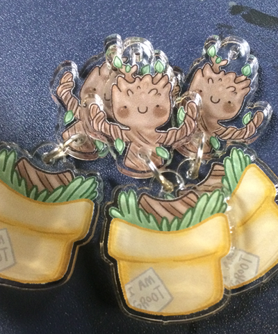 Dancing Groot Charms