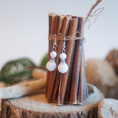 Faux pearl earrings er0482 - Thumbnail 5