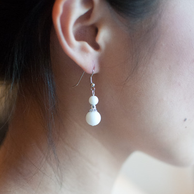 Faux pearl earrings er0482